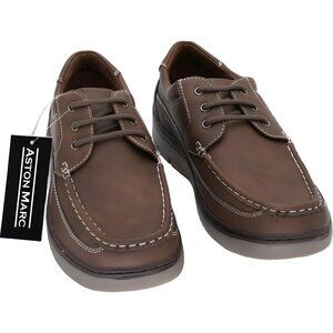Aston Marc Men's Lace-Up Comfort Boat Shoe Tan US 8M EU 41